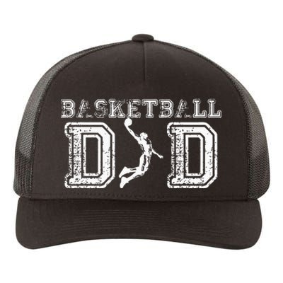 Basketball Dad Fathers Day Gift For Daddy Papa Father Yupoong Adult 5-Panel Trucker Hat