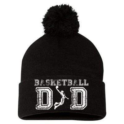 Basketball Dad Fathers Day Gift For Daddy Papa Father Pom Pom 12in Knit Beanie