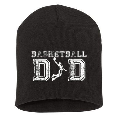 Basketball Dad Fathers Day Gift For Daddy Papa Father Short Acrylic Beanie