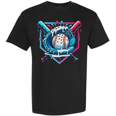 Baseball Drip For Ice Cream Drip Baseball Garment-Dyed Heavyweight T-Shirt