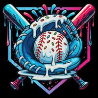 Baseball Drip For Ice Cream Drip Baseball Sustainable Bucket Hat