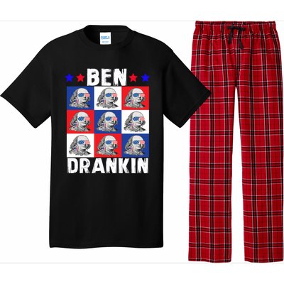 Ben Drankin Franklin Merica 4th Of July Patriotic Holiday Gift Pajama Set