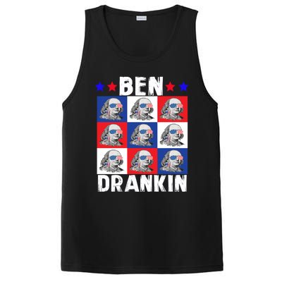 Ben Drankin Franklin Merica 4th Of July Patriotic Holiday Gift PosiCharge Competitor Tank