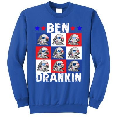 Ben Drankin Franklin Merica 4th Of July Patriotic Holiday Gift Sweatshirt