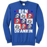 Ben Drankin Franklin Merica 4th Of July Patriotic Holiday Gift Tall Sweatshirt