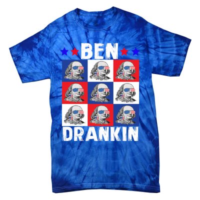 Ben Drankin Franklin Merica 4th Of July Patriotic Holiday Gift Tie-Dye T-Shirt