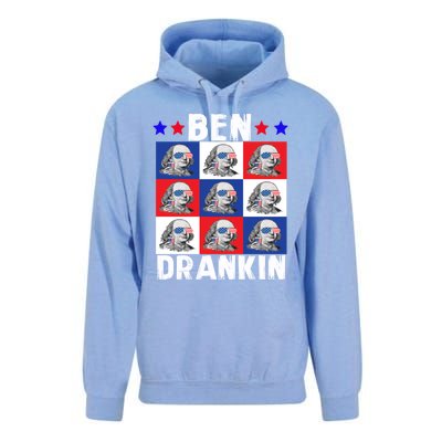 Ben Drankin Franklin Merica 4th Of July Patriotic Holiday Gift Unisex Surf Hoodie