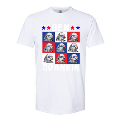 Ben Drankin Franklin Merica 4th Of July Patriotic Holiday Gift Softstyle CVC T-Shirt