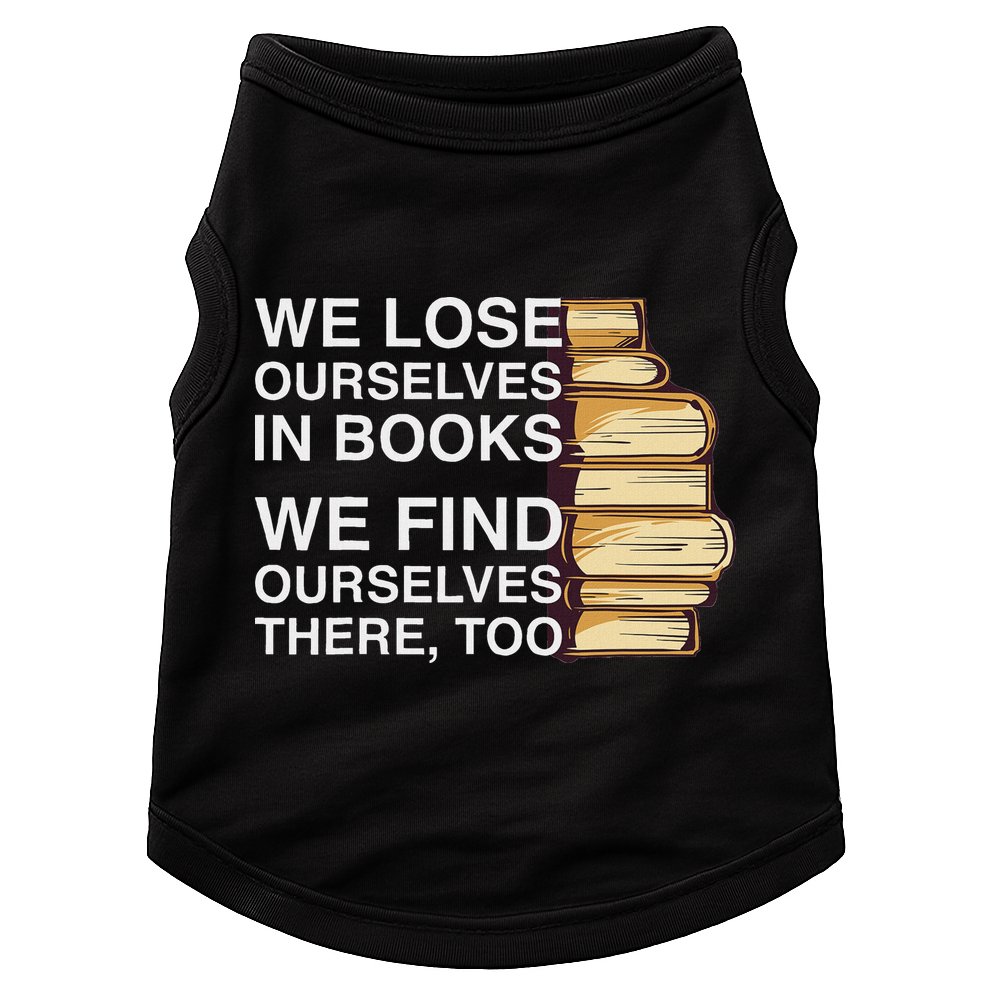 Book Design For A Book Lover Doggie Tank