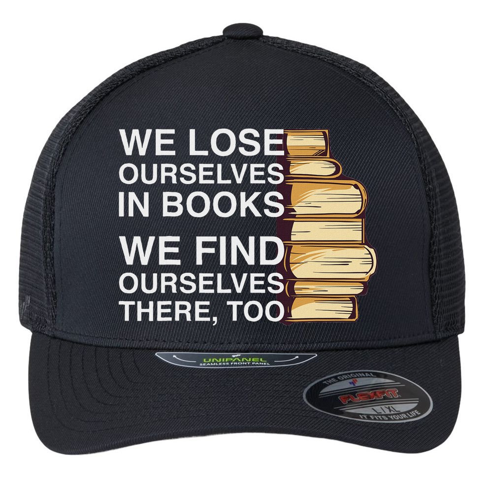 Book Design For A Book Lover Flexfit Unipanel Trucker Cap