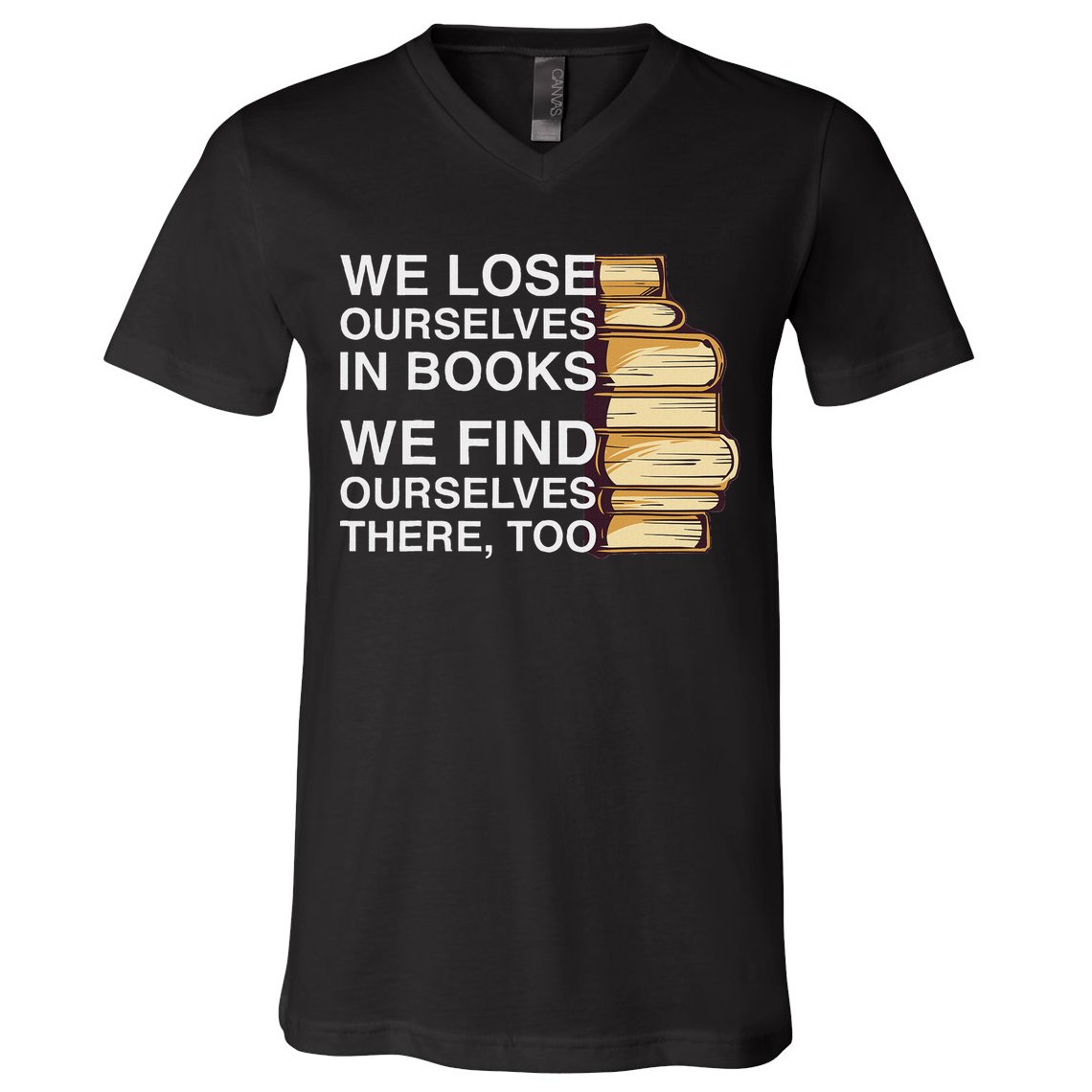 Book Design For A Book Lover V-Neck T-Shirt