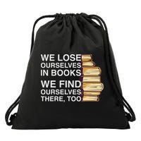 Book Design For A Book Lover Drawstring Bag
