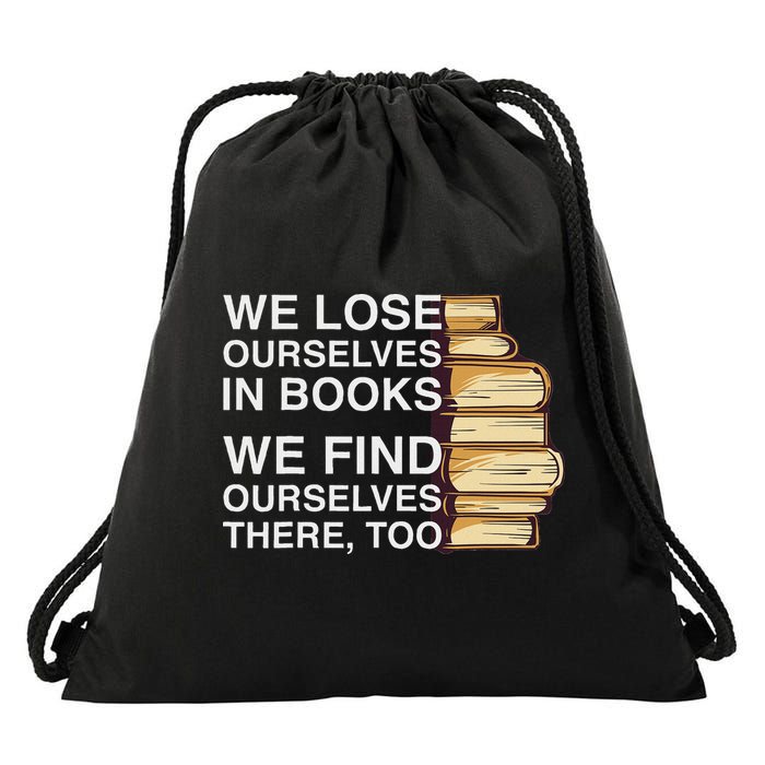 Book Design For A Book Lover Drawstring Bag