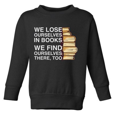 Book Design For A Book Lover Toddler Sweatshirt