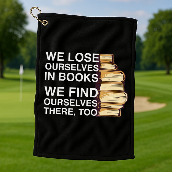Book Design For A Book Lover Golf Towel