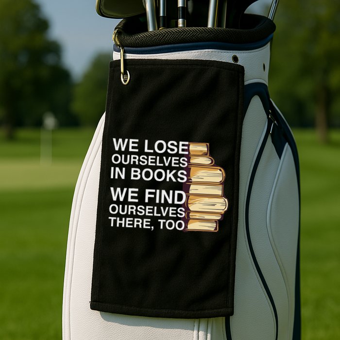 Book Design For A Book Lover Golf Towel