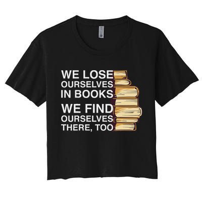 Book Design For A Book Lover Women's Crop Top Tee
