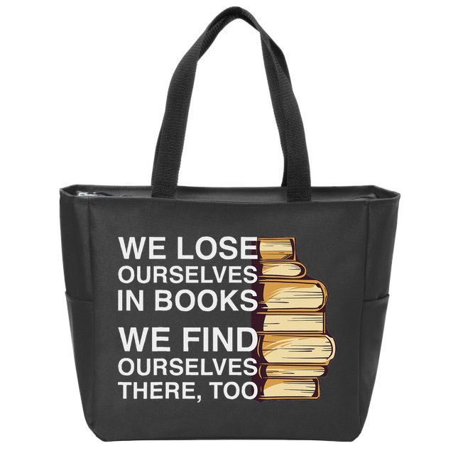 Book Design For A Book Lover Zip Tote Bag