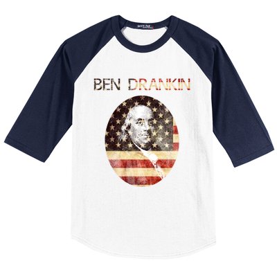 Ben Drankin Funny Gift For Weekend Ing Bbq Gift Baseball Sleeve Shirt