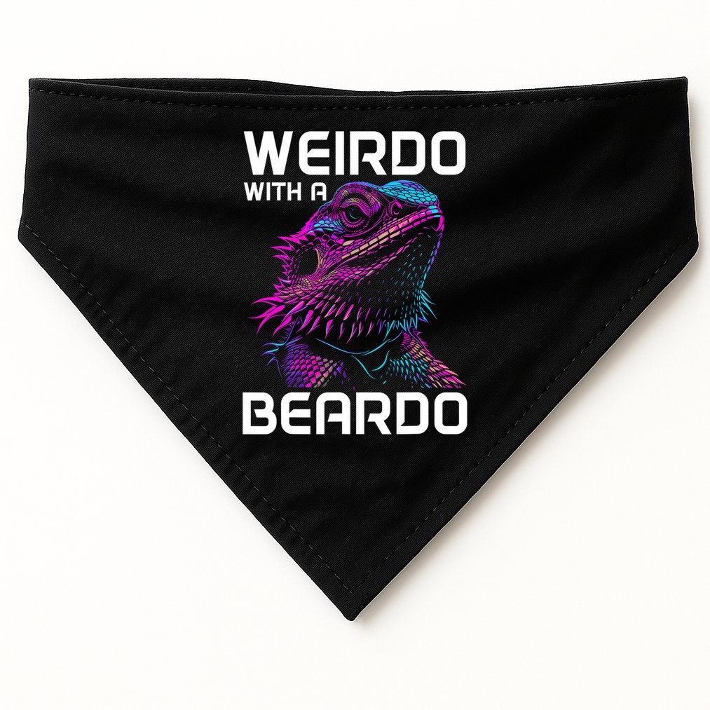 Bearded Dragon Funny Reptile Lover USA-Made Doggie Bandana