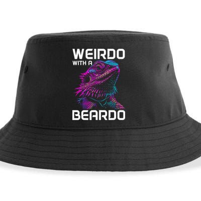 Bearded Dragon Funny Reptile Lover Sustainable Bucket Hat