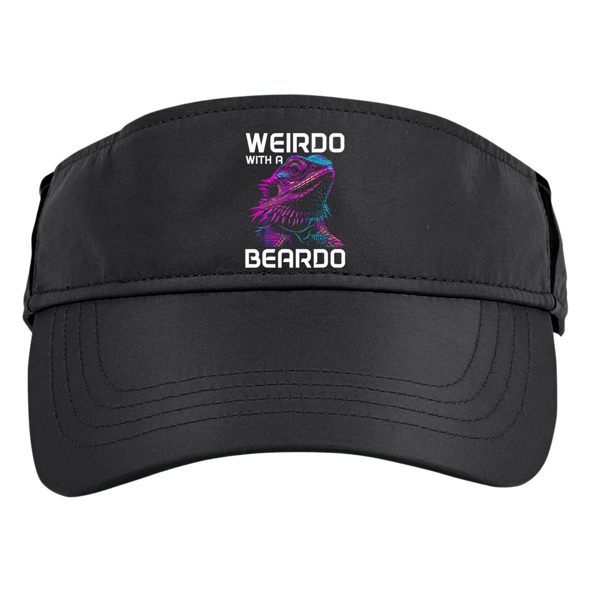 Bearded Dragon Funny Reptile Lover Adult Drive Performance Visor