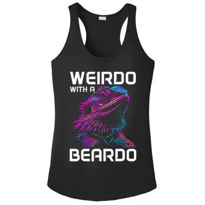 Bearded Dragon Funny Reptile Lover Ladies PosiCharge Competitor Racerback Tank