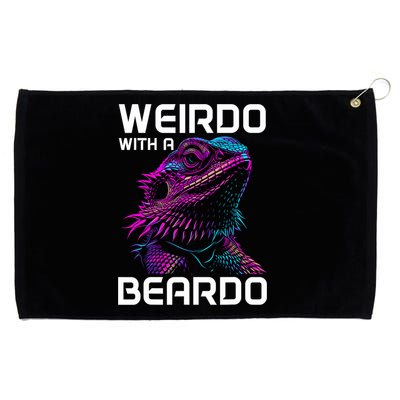 Bearded Dragon Funny Reptile Lover Grommeted Golf Towel