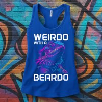 Bearded Dragon Funny Reptile Lover Womens Tank Top