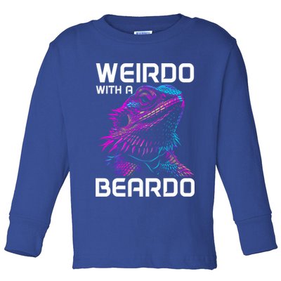 Bearded Dragon Funny Reptile Lover Toddler Long Sleeve Shirt