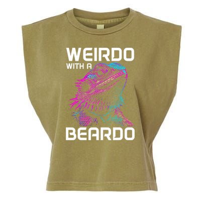 Bearded Dragon Funny Reptile Lover Garment-Dyed Women's Muscle Tee