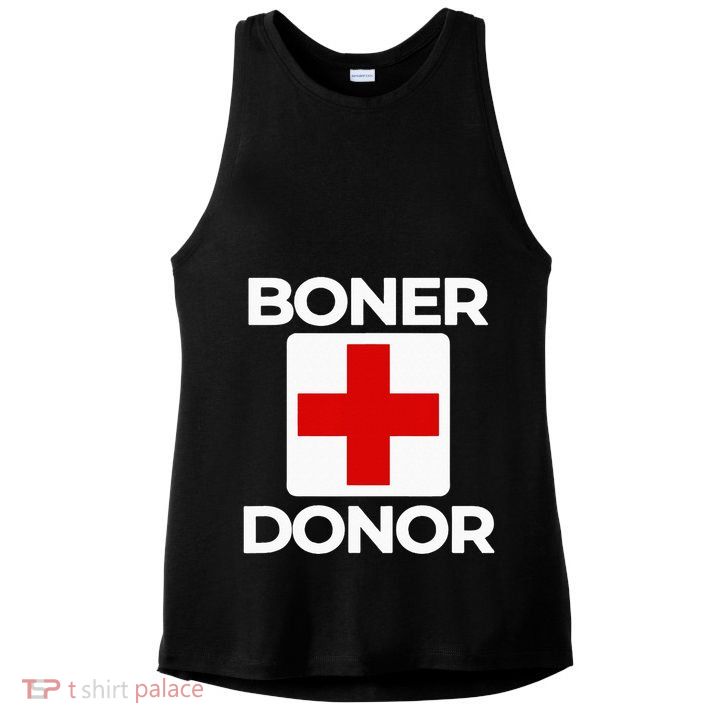 Boner Donor Funny Halloween Ladies PosiCharge Tri-Blend Wicking Tank