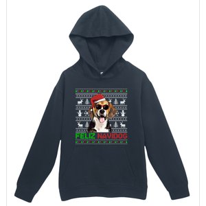 Beagle Dog Feliz Navidog Funny Christmas Gift Urban Pullover Hoodie