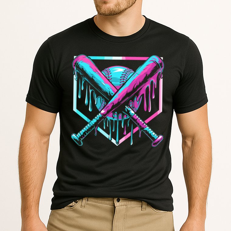 Baseball Drip For Ice Cream Drip Cooling Performance Crew T-Shirt