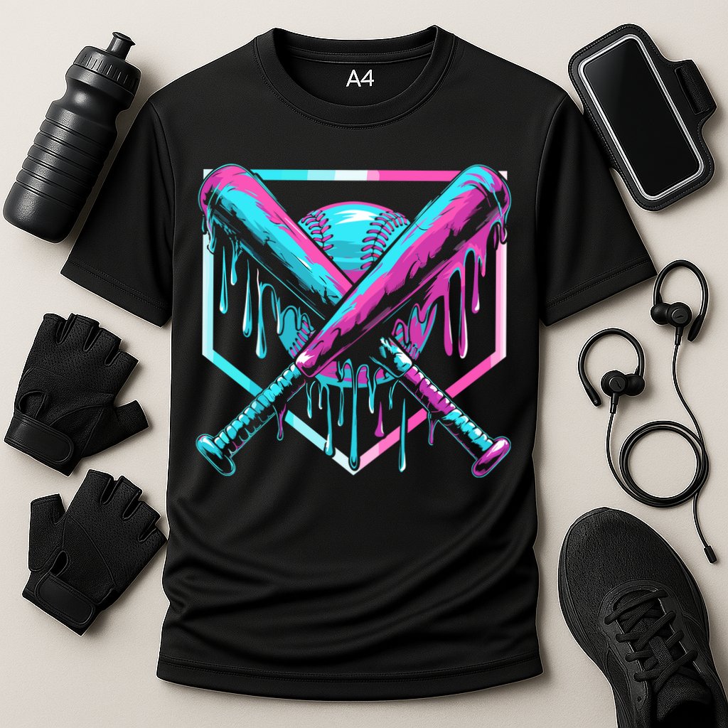 Baseball Drip For Ice Cream Drip Cooling Performance Crew T-Shirt