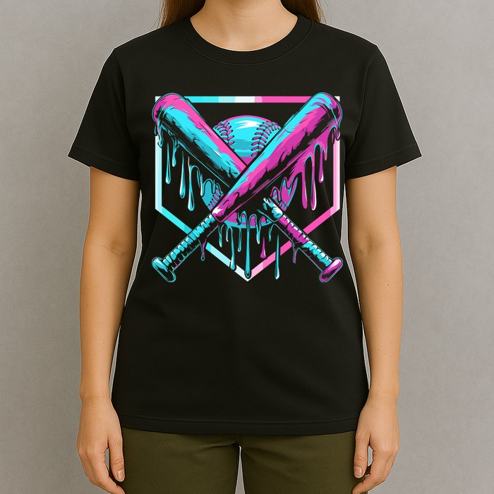 Baseball Drip For Ice Cream Drip T-Shirt