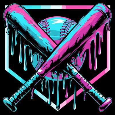 Baseball Drip For Ice Cream Drip T-Shirt
