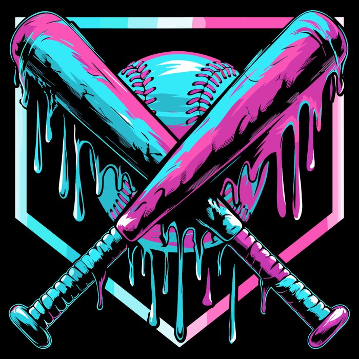 Baseball Drip For Ice Cream Drip City Backpack