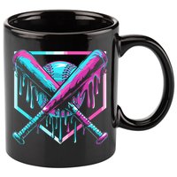 Baseball Drip For Ice Cream Drip 11oz C Handle Ceramic Mug