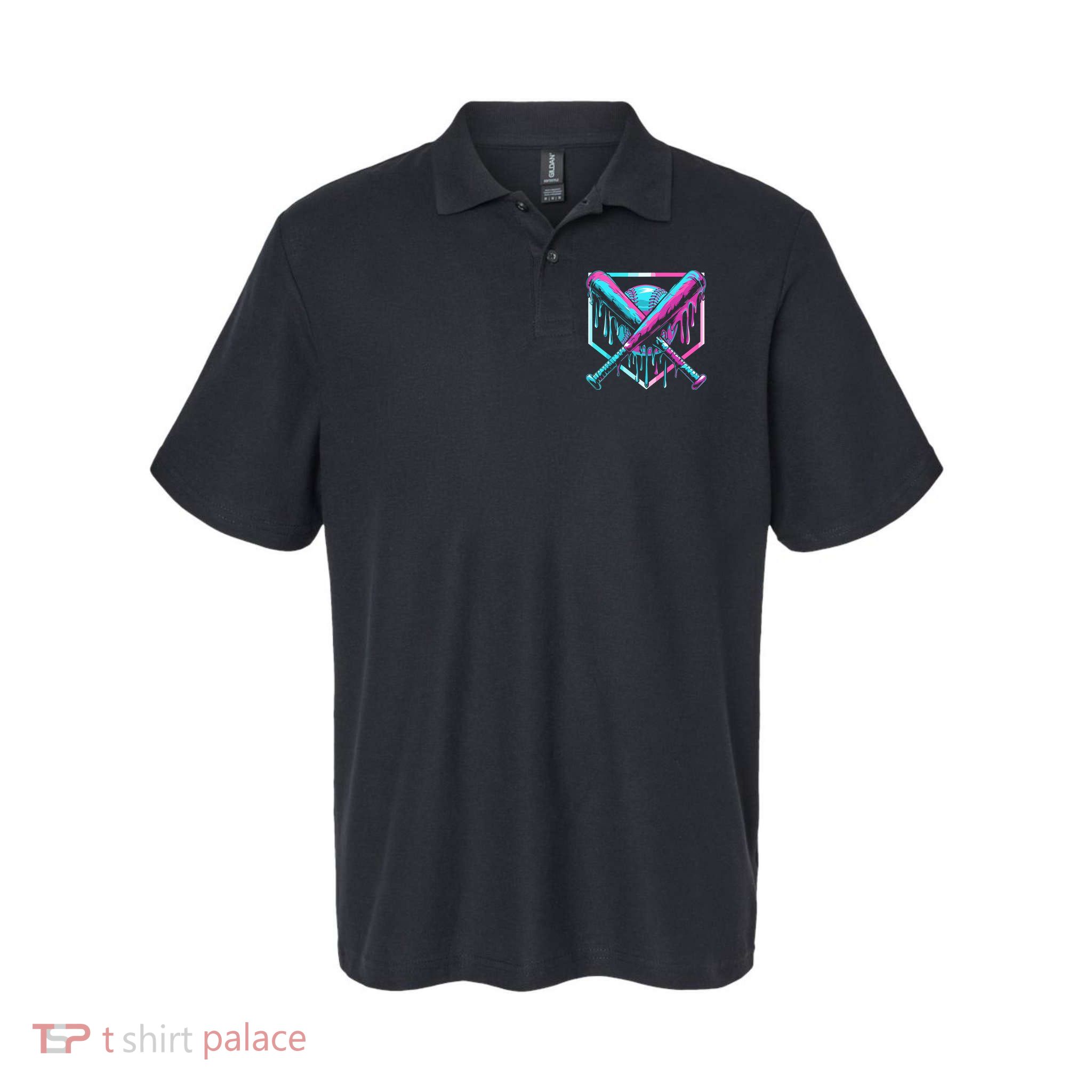 Baseball Drip For Ice Cream Drip Polo