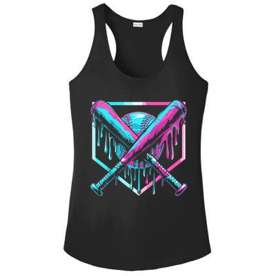 Baseball Drip For Ice Cream Drip Ladies PosiCharge Competitor Racerback Tank