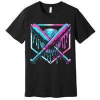 Baseball Drip For Ice Cream Drip Premium T-Shirt