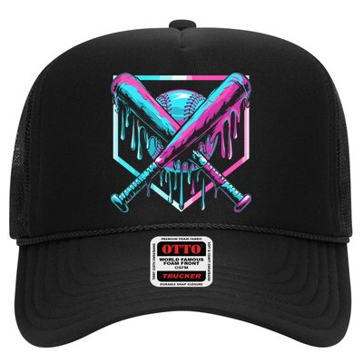 Baseball Drip For Ice Cream Drip Trucker Hat