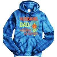 Baseball Dad Fathers Day Husband Dad Pickleball Legend Funny Gift Tie Dye Hoodie