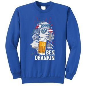 Ben Drankin Funny 4th Of July Sarcastic Benjamin Franklin Funny Gift Sweatshirt