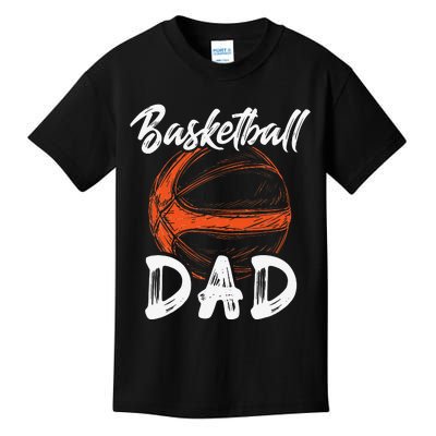 Basketball Dad For Family Matching Basketball Ballers Kids T-Shirt