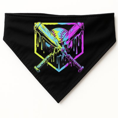 Baseball Drip For Ice Cream Drip Baseball USA-Made Doggie Bandana