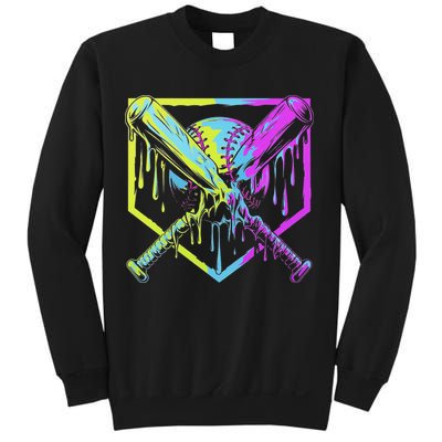 Baseball Drip For Ice Cream Drip Baseball Sweatshirt