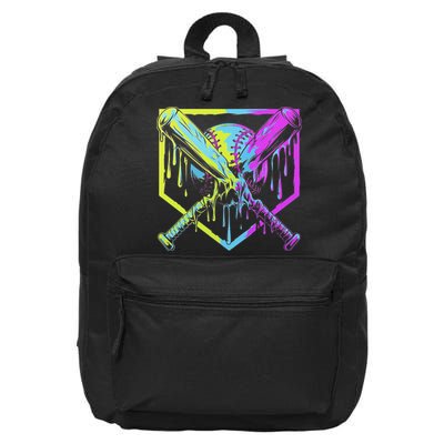Baseball Drip For Ice Cream Drip Baseball 16 in Basic Backpack