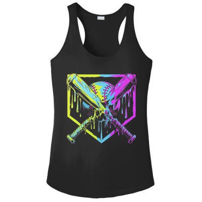 Baseball Drip For Ice Cream Drip Baseball Ladies PosiCharge Competitor Racerback Tank